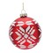 Melrose Nordic Snowflake Christmas Ball Ornaments - 4.75" (120.6mm) - 6ct